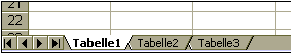 Abbildung von drei Tabellenblättern einer Excel-Arbeitsmappe