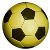 Fu&szlig;ball in Schwarzgelb