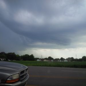 Gewitter auf der Weiterfahrt