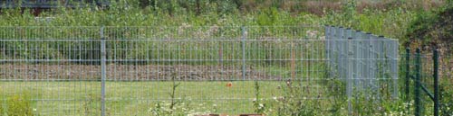 schon wieder ein Zaun im Neubaugebiet Lüner Heide