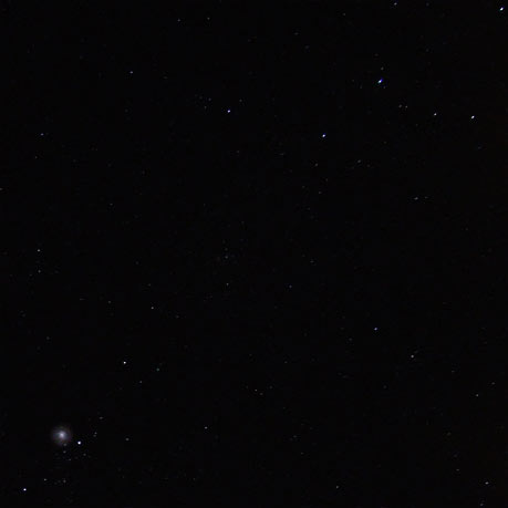 Das Sternbild Cassiopeia und ein Teil des Perseus